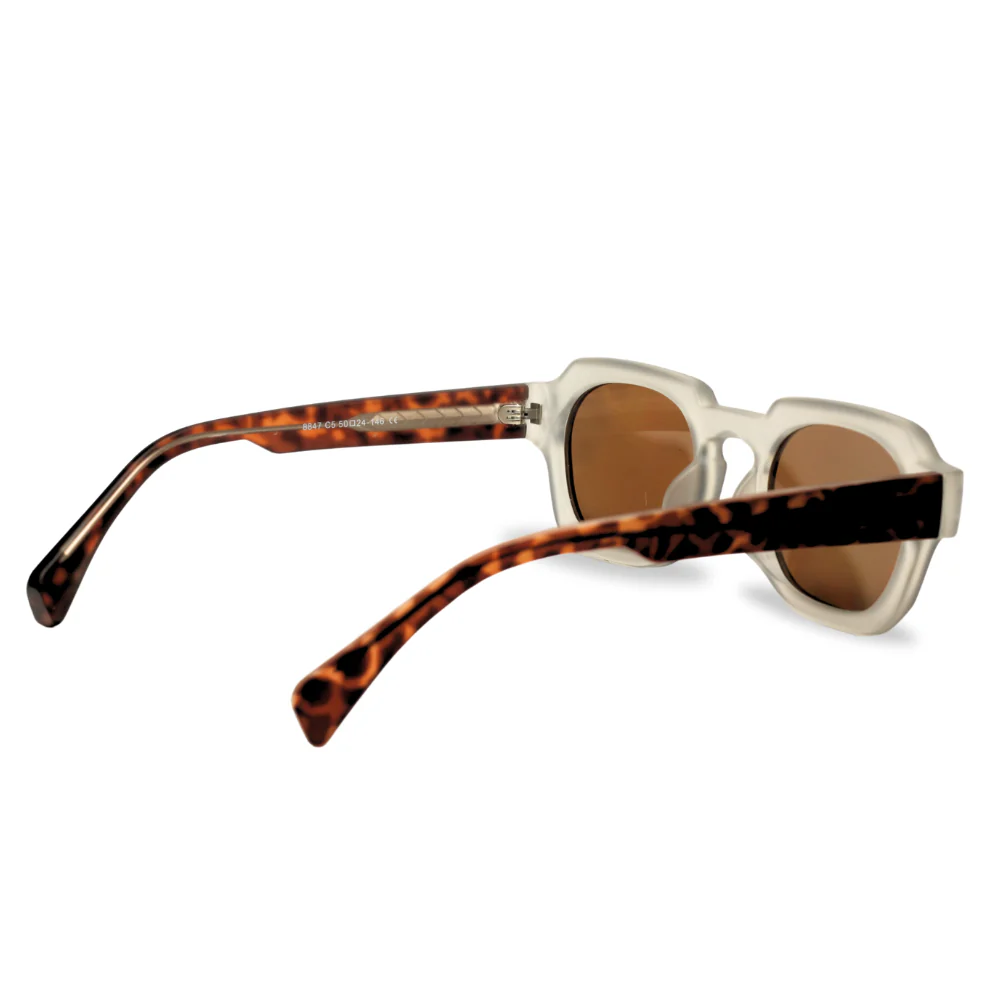 Cubix [Transparent Brown] Sunglasses - Image 4