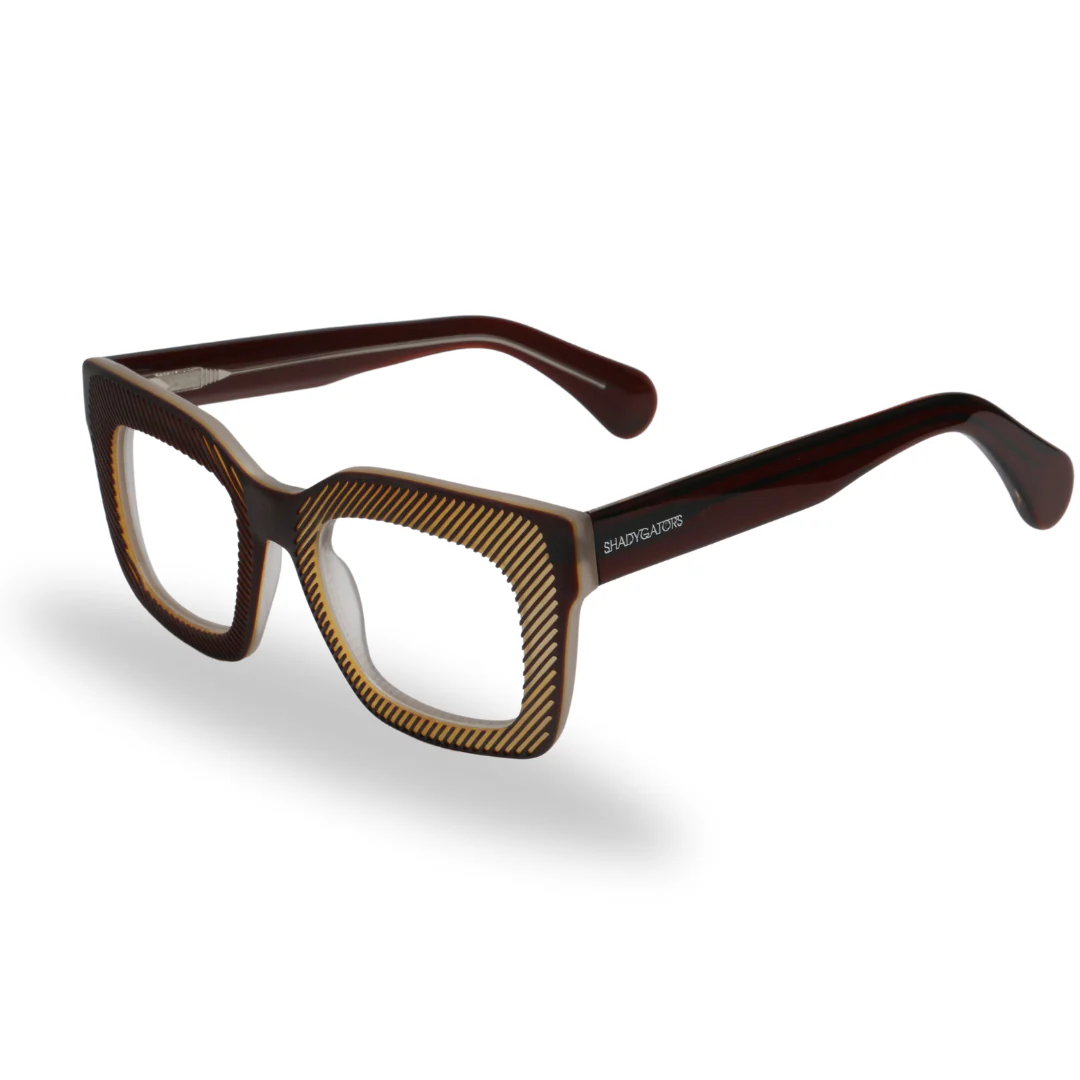 Shredder Acetate Eyewear [Brown] - Image 2