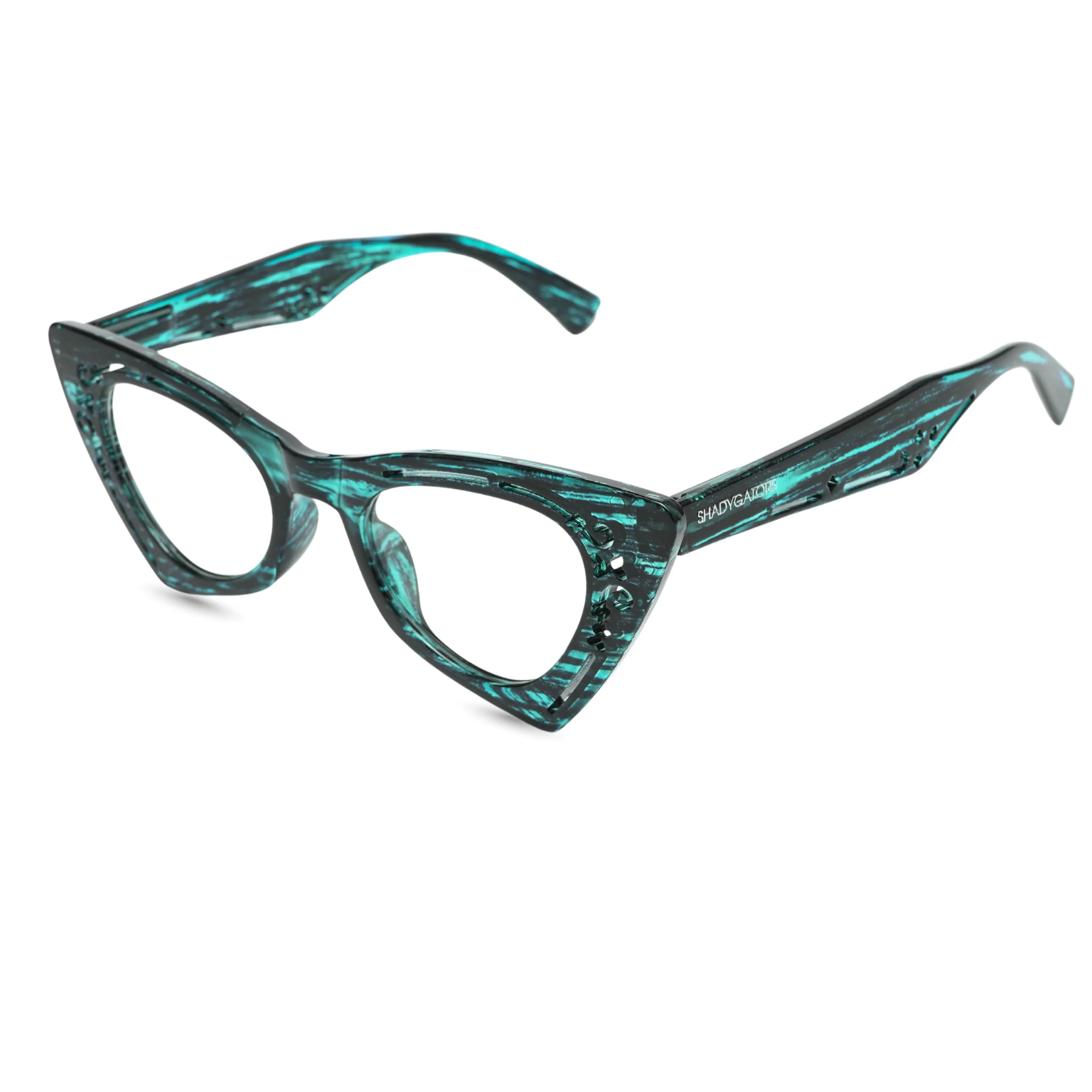 Velora Eyewear Blue-Black Textured - Image 2