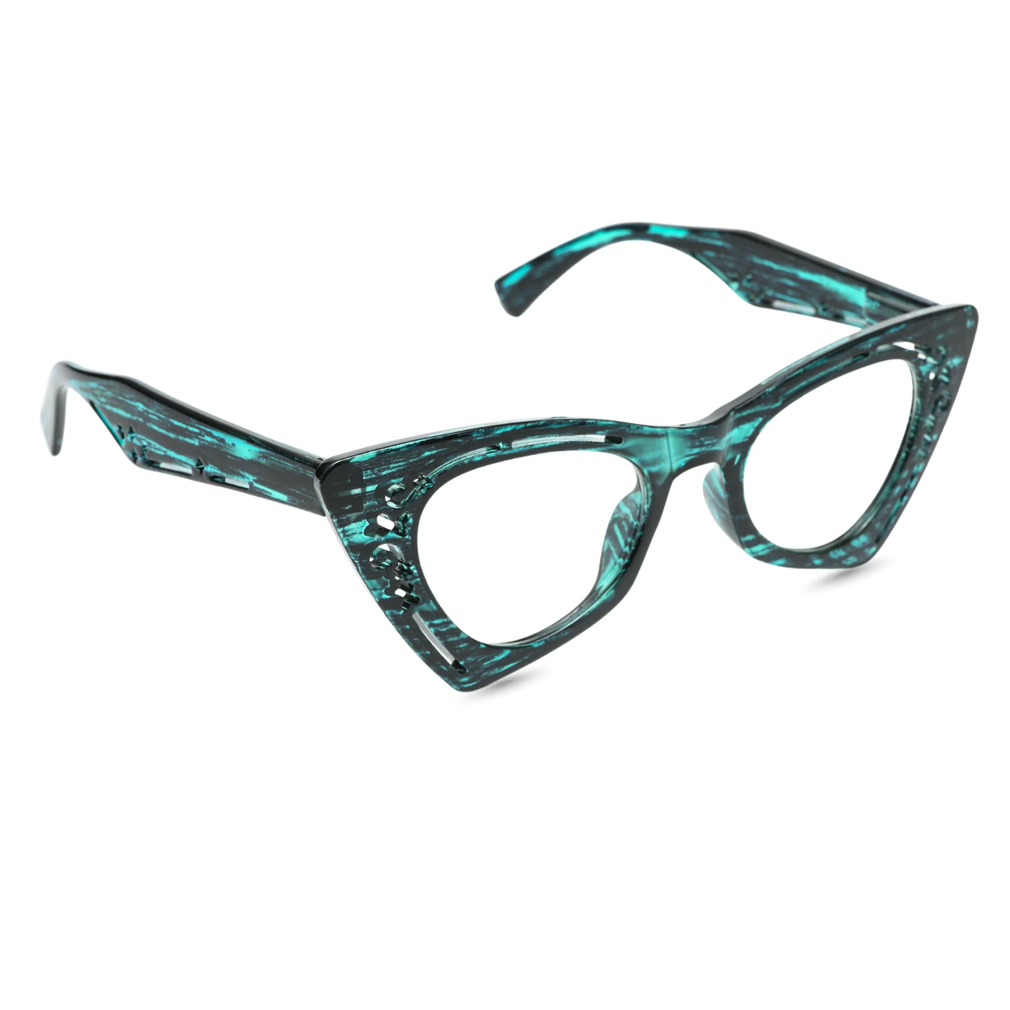 Velora Eyewear Blue-Black Textured - Image 3